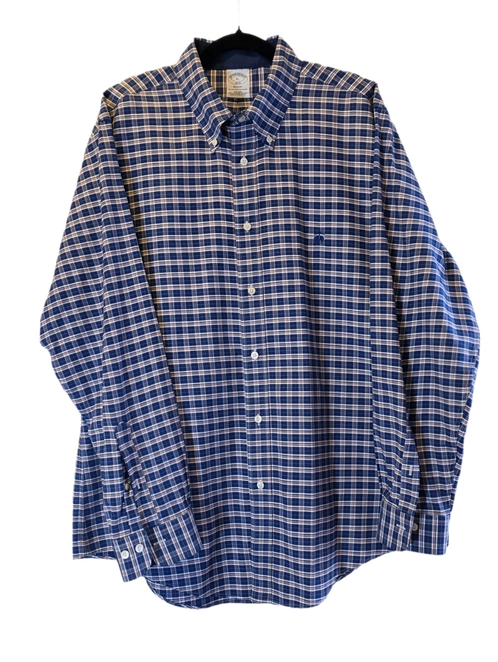 Brooks Brothers 1818 Regent Fit 100% Crisp Supima Cotton No Iron XL EUC - Picture 5 of 10